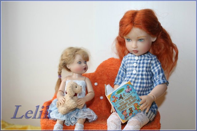 Наш диванчик, или одёжка из платков. Куколки от Helen Kish (фото 6)