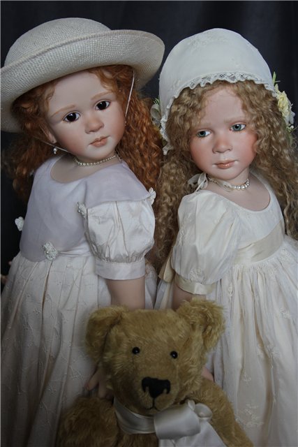 Фарфоровая девочка Фи (Fee) и её мишка Фернандо. Рут Триффайзен (Ruth Treffeisen) (фото 9)