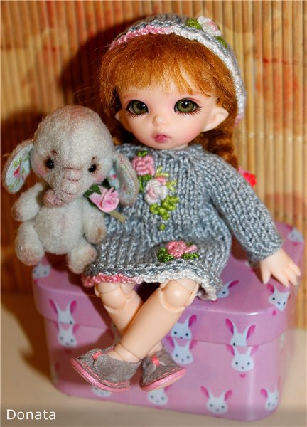 Маргошенька и МоМошенька ждут маленькую сестренку (puki Ante NS & micro Teddy Elephant by Natalia Leschenko) (фото 2)