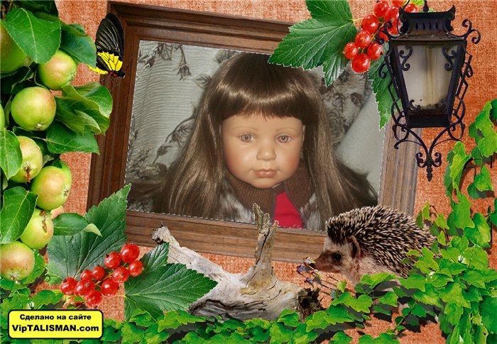 Новый наряд Мелани и фотосессия в красно-коричневых тонах