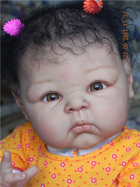 Шоколадная девчонка Александра-Шурочка. Куклы-реборн Светланы Преображенской (фото 5)