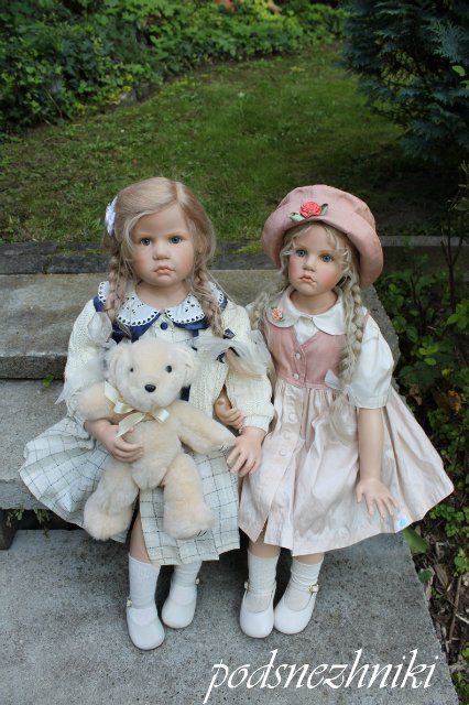 Летние девочки - редкие белокурые красавицы от Хильдегард Гюнцель для Walterhäuser Puppenmanufaktur