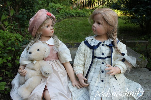 Летние девочки - редкие белокурые красавицы от Хильдегард Гюнцель для Walterhäuser Puppenmanufaktur (фото 3)