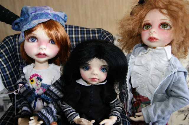 Наша дружная LASHERсемейка -LILLIE,-ERIKA, IVY, VIOLET, FIONA, OOAK Lillie