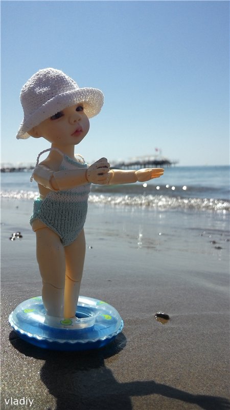 Как Даша первый раз на море побывала