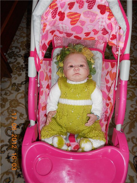Моя новая вязалочка для малышки реборн