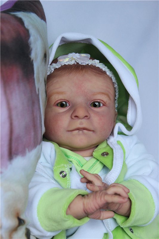 В траве сидел Кузнечик. Кукла реборн Светланы Преображеской