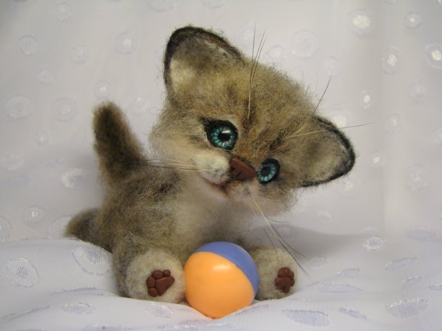 Сибирячок. Авторская игрушка валянием из шерсти Ольги Чернухо