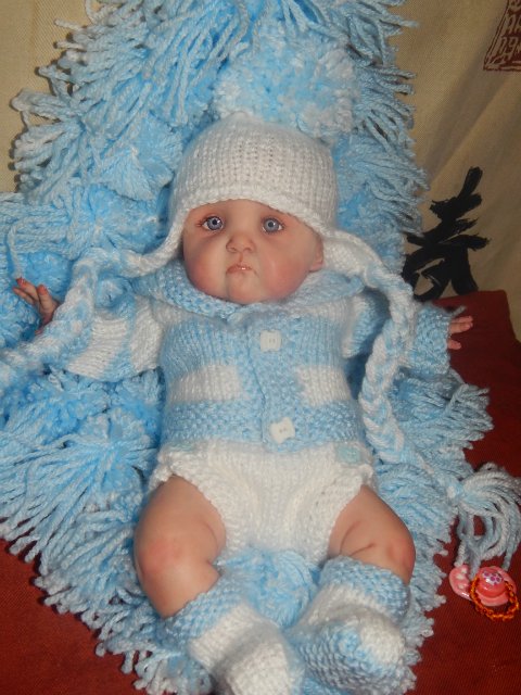 В голубых тонах. Мои вязалочки | Бэйбики В голубых тонах. Мои вязалочки (фото 3)