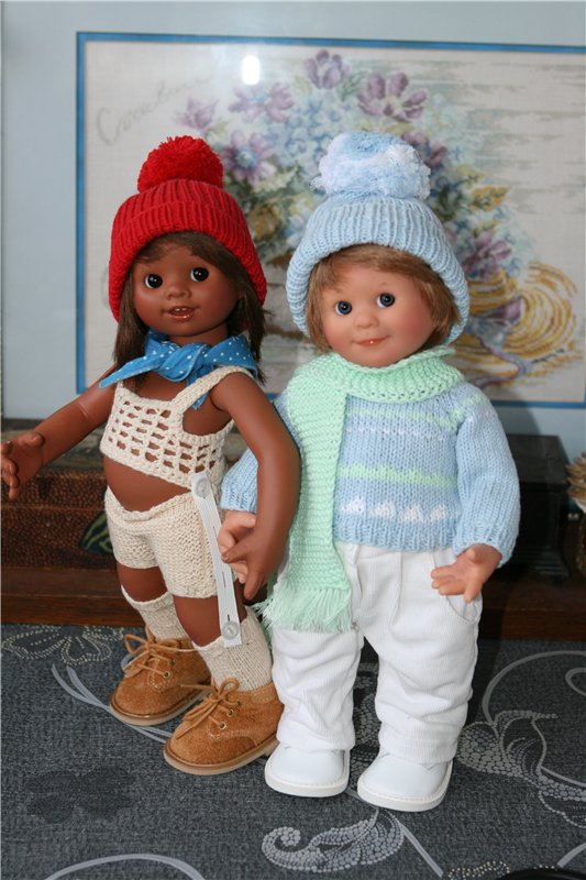 Сладкая парочка - зефирчик с шоколадом или Лука и Штрубеллина, студийные вихтелята Rosemarie Anna Muller (фото 2)