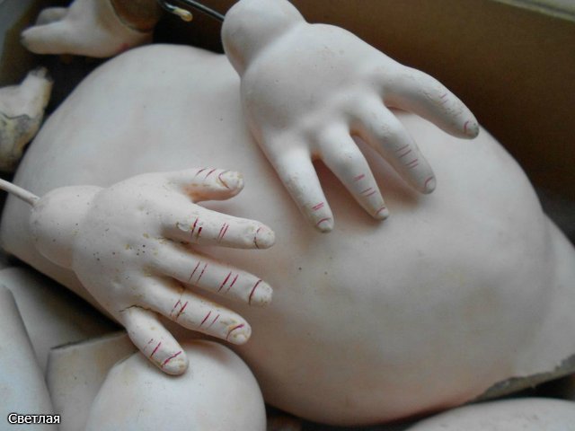 Как я чищу антикварных кукол. Следы времени или грязь? + БОНУС, находим руку мастера