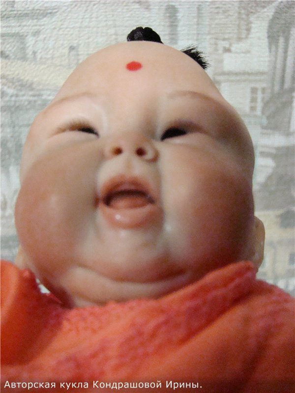 Малыш из Тибета. Авторская кукла Кондрашовой Ирины