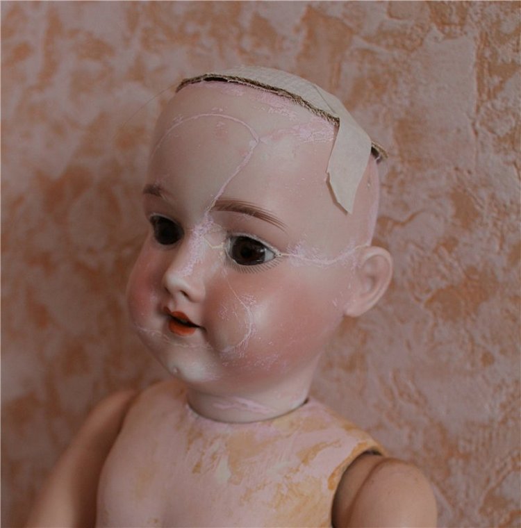 Ремонт антикварной куклы — Реставрация антикварных кукол: ремонт фарфора (фото 8)