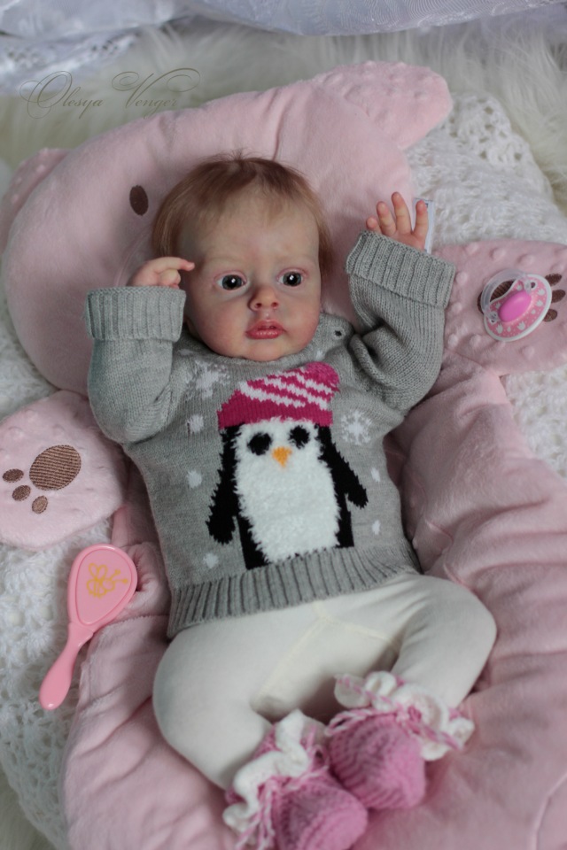 Моя Хлоя, мой любознательный Совенок, кукла реборн Олеси Венгер