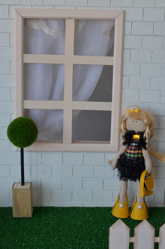 Большой румбокс с аксессуарами (фотозона 7в1) для кукол от 25 см