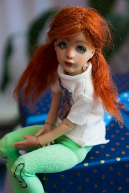 Моя "жемчужинка" Женька. Авторская шарнирная кукла Pearl Ирины Поздняковой P.I.A.Dolls (фото 4)
