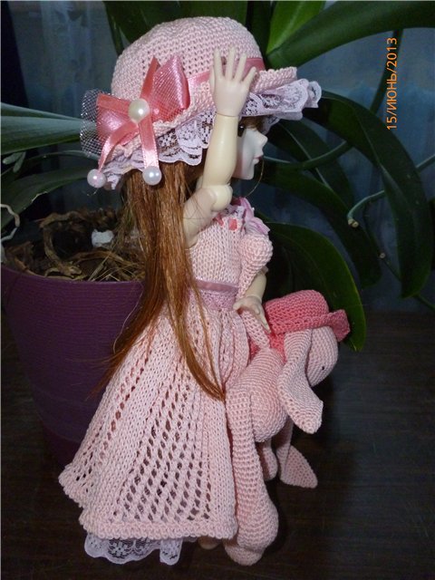 Новый образ платья. Одежда для кукол БЖД своими руками (фото 8)