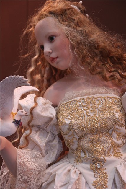 Hilderard Gunzel на выставке "Искусство куклы" в Гостином дворе