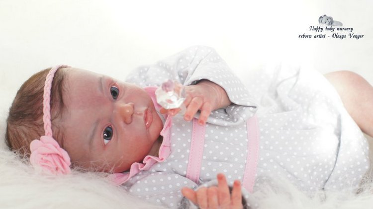 Моя любопытная кроха Лив. Кукла реборн Олеси Венгер (фото 2)