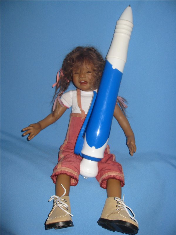 Кто подскажет, как ребенка успокоить? Коллекционная кукла Inke A.Himstedt