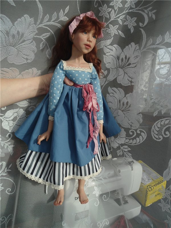 Моя первая авторская кукла - болтушка. Новенькие нового года