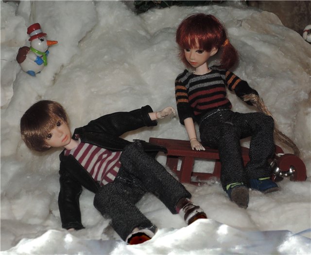 Женька, Данька и зима — Куклы и тела Obitsu (Обитсу): 1/6 (фото 2)