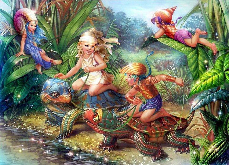 Сказка про Фею и Тролля. Музыкальное Видео. Волшебные иллюстрации от Zorina Baldescu