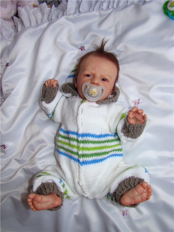 Теплый комбезик для Ангелочка (кукла-реборн молд Ангел)