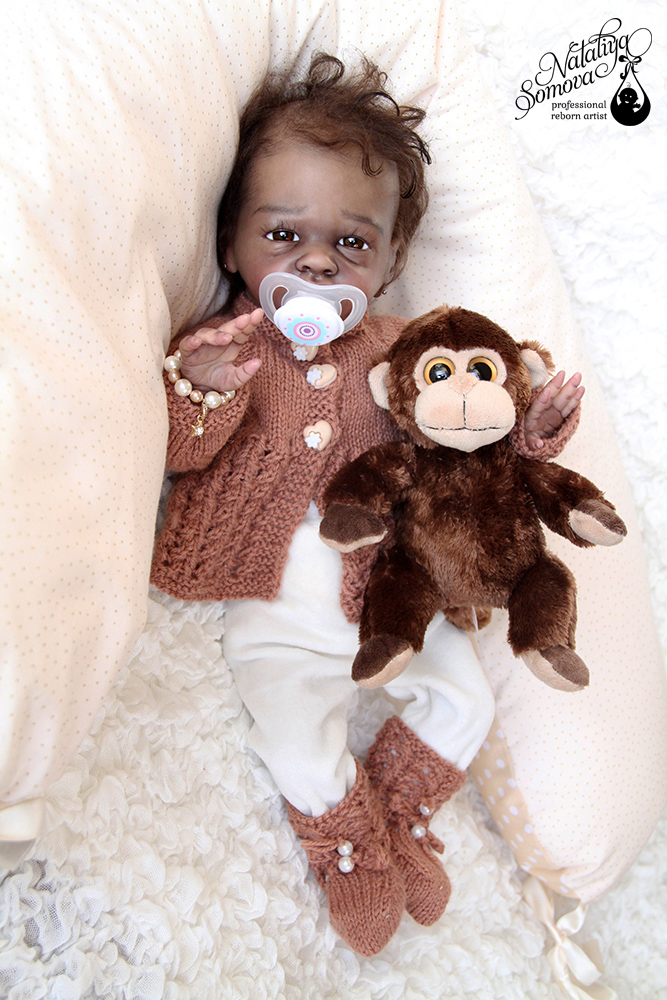 Эвелина. Шоколадка реборн Наталии Сомовой