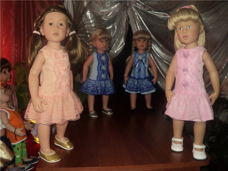 Девчушки любят наряжаться! Наряды для кукол Готц и не только
