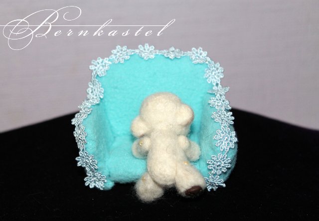 Мишка Топси. Авторская игрушка валянием из шерсти Бернкастель (фото 5)