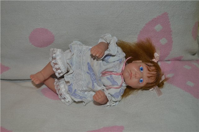 Любопытная ООАК малышка для Виктории. Авторская кукла Медведевой Ольги