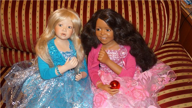 Фарфоровая кукла БИРГИТ - Лазурная Мечта от Кристин Оранж