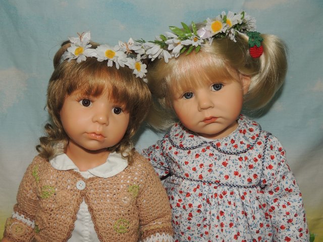Две любимые сестрёнки. Куклы Гюнцель