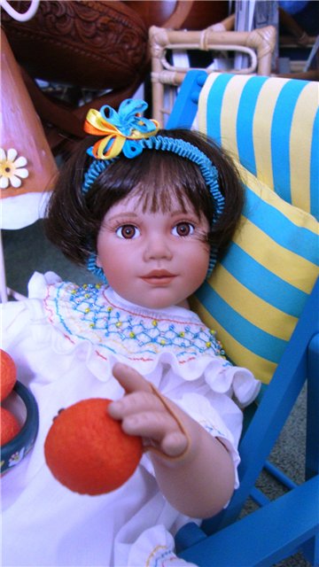 Из коллекции маленьких очаровашек Анны Tиммерман - фарфоровая кукла Orange Blossom (фото 10)