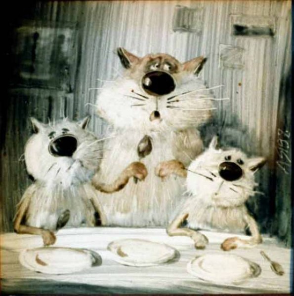 Усатые-полосатые. Коты художника Анатолия Ярышкина (фото 7)