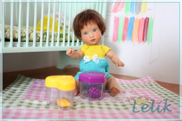 Кроватка для малышки, в масштабе 1:6 | Бэйбики Кроватка для малышки, в масштабе 1:6