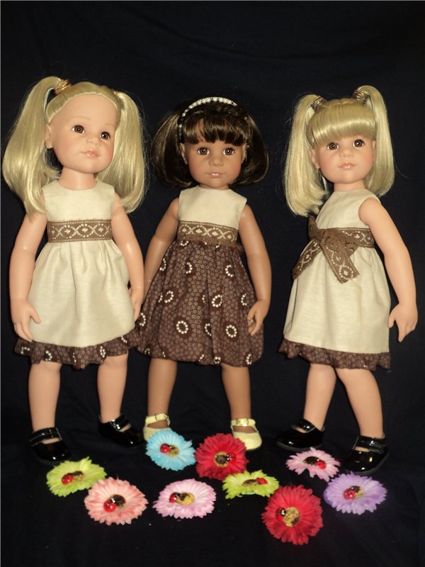 Девчушки любят наряжаться! Наряды для кукол Готц и не только