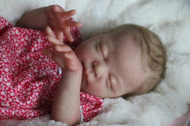 Спящая малышка Рози 2. Куколка реборн Виктории Вишни