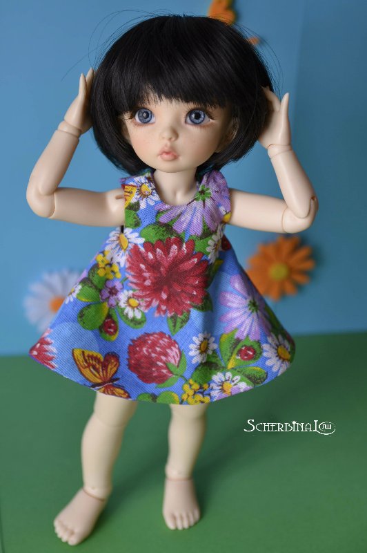 Еще раз про двусторонние сарафаны. Мастер класс с выкройками для кукол