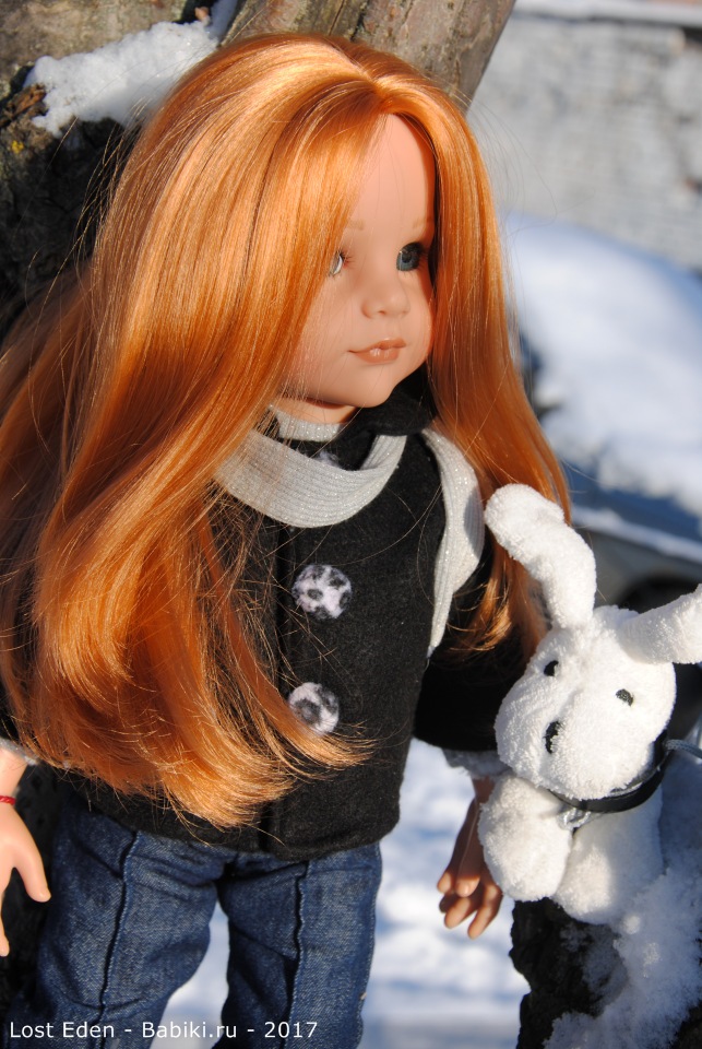 Самая красивая Рыжая. Сара с собачкой 2009 г от Gotz