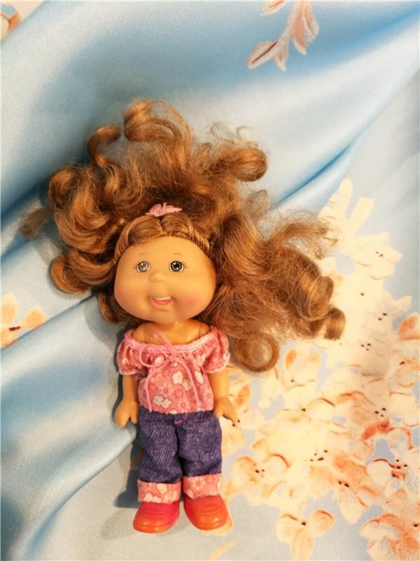 Весенний коллаж тканей — Куклы Cabbage Patch Kids (Капустки): винтаж 80