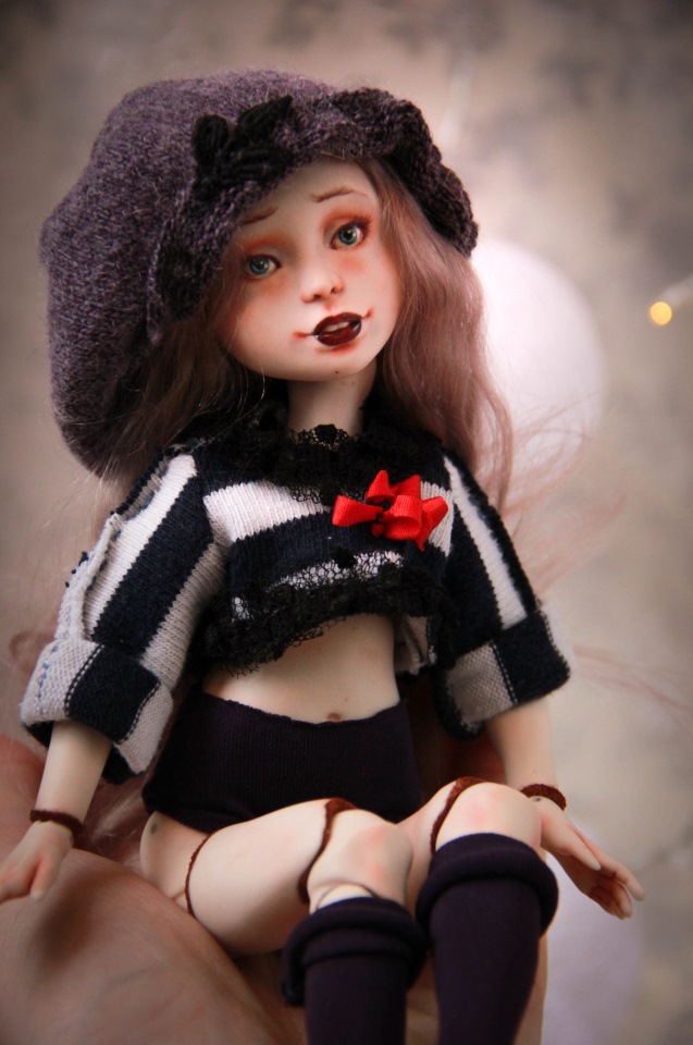 Анук. Маленькая эльфийка. Фарфоровая шарнирная кукла (фото 6)