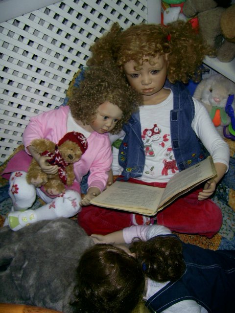 Сказка, рассказанная на ночь - или сестрички Оранж и Добывайки. Моя кукольная коллекция (фото 8)