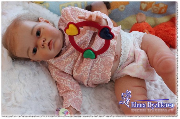 Полиночка - толстушка моя сладкая. Кукла реборн Елены Рыжковой (Россия)