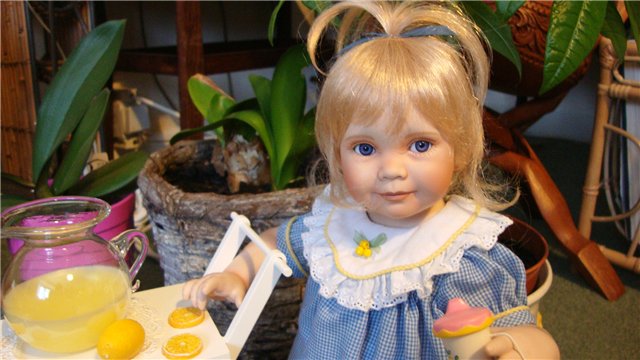 Еще одна маленькая очаровашечка, кукла из фарфора от Анны Тиммерман