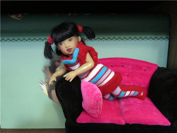 Маленькая история о маленькой девочке. Коллекционная кукла от Helen Kish (фото 10)