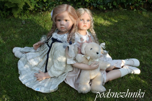 Летние девочки - редкие белокурые красавицы от Хильдегард Гюнцель для Walterhäuser Puppenmanufaktur
