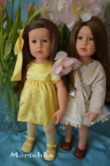 Клара и Изабель... или просто Снегурочки! Куклы Gotz