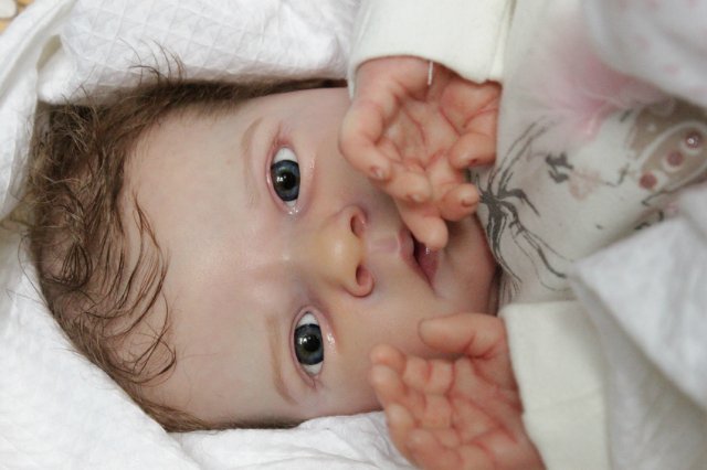 Сама мисс серьезность, кукла реборн Беспаловои Жанны